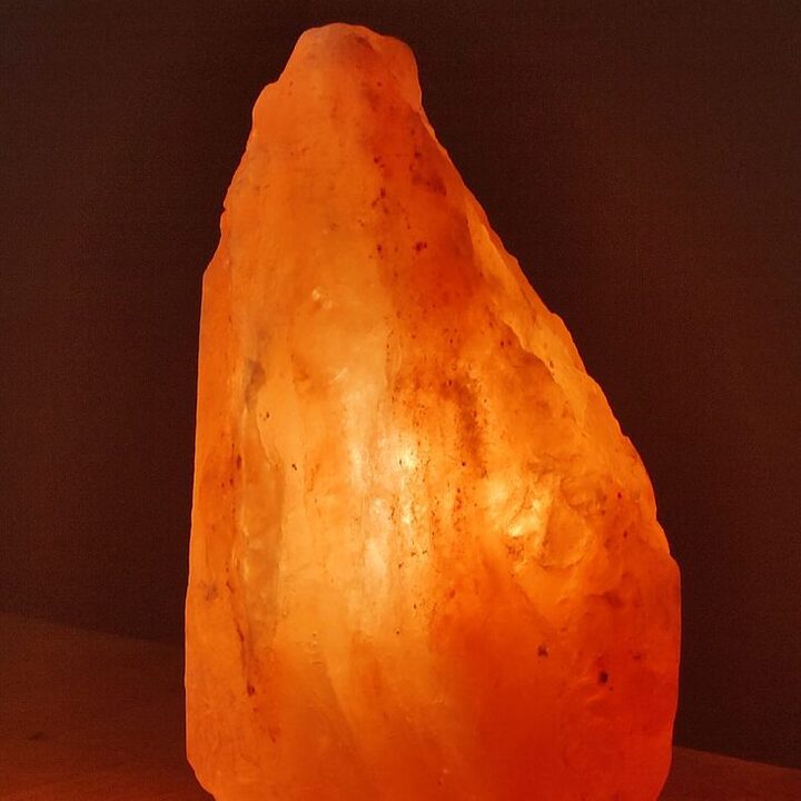 Warm Himalayan salt glow lamp